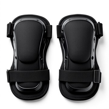Knee pads, gel, strap-on