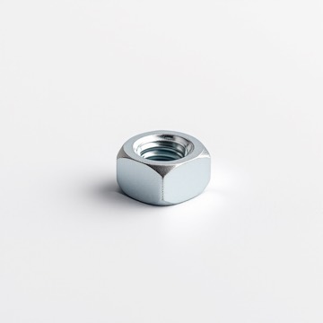 Nyloc nut, M10, zinc